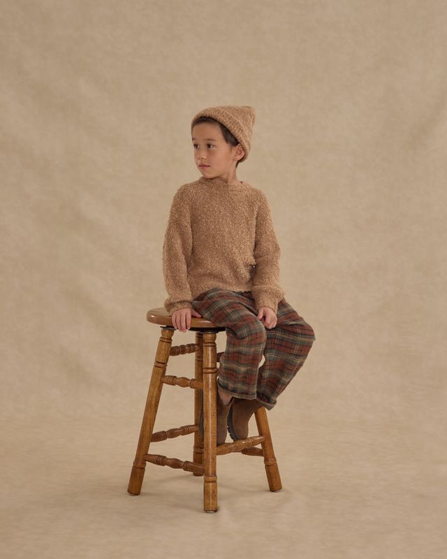 Toffee Boucle Aspen Sweater