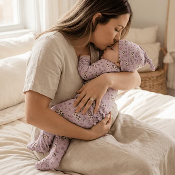 Cow Girl Bamboo Ruffle Sleeper