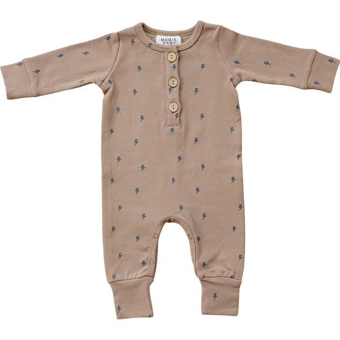 Lightning Bolt Button Romper