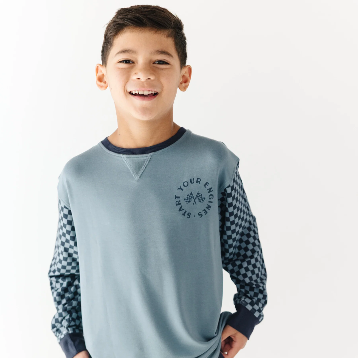 Start Your Engines Bamboo Terry Pullover