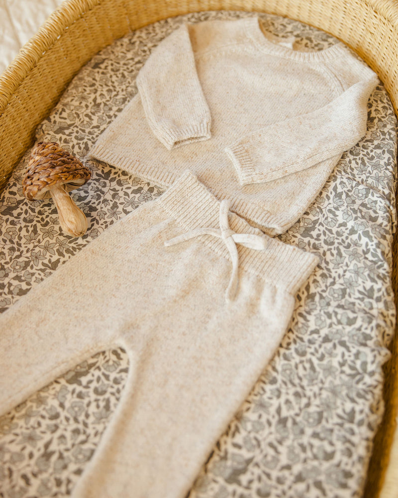 Speckled Natural Knit Sweater