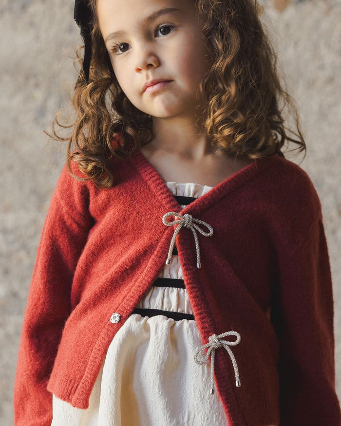 Ruby Bow Cardigan