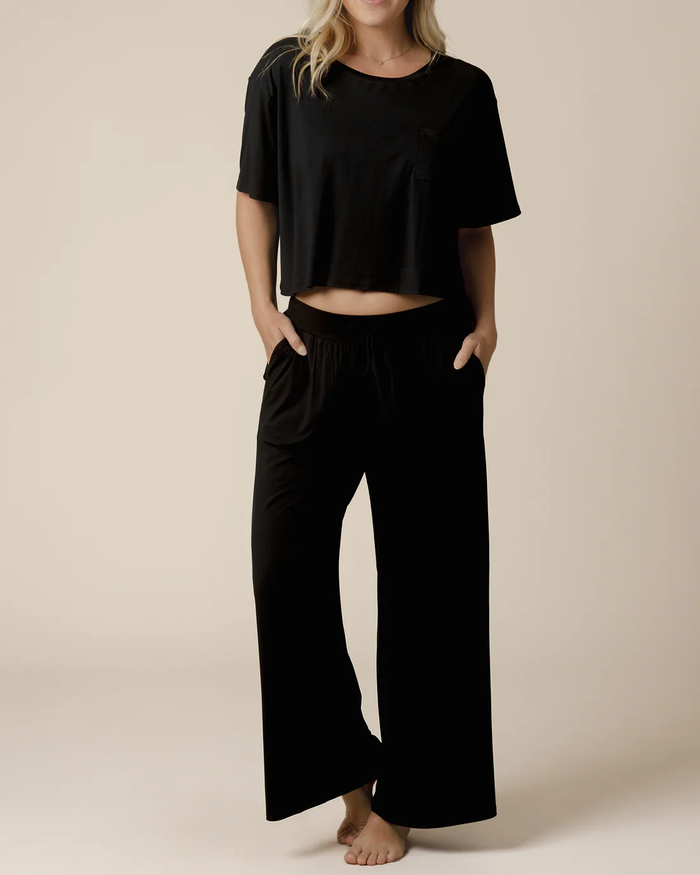 Black Aria Bamboo Lounge Pant
