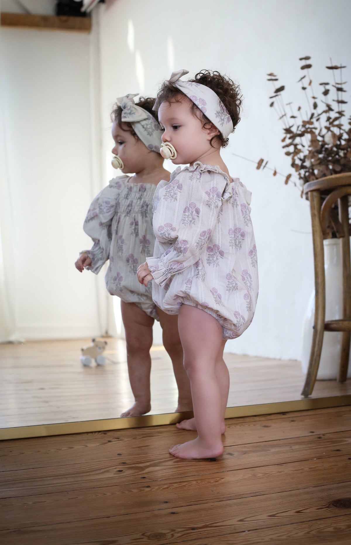 Fox Glove Smocked Romper