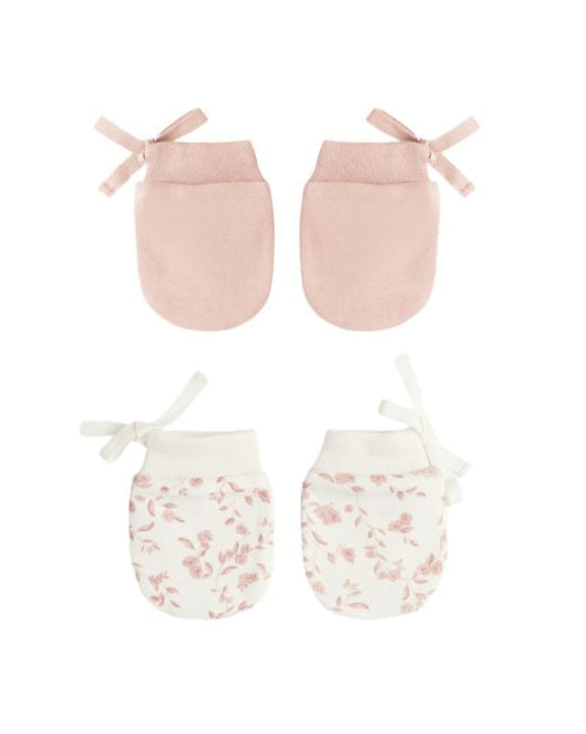Garden + Rose No Scratch Mittens 2pk