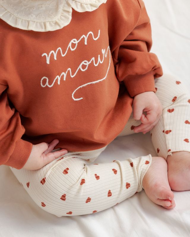 Mon Amour Collared Sweatshirt