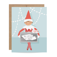 Elf Scratch-Off Card