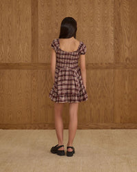 Tween Burgundy Plaid Stella Dress