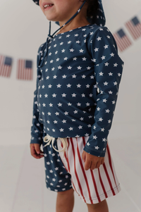 American Flag Swim Shorts