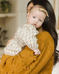 Blue Plaid Mia Top + Bloomer Set