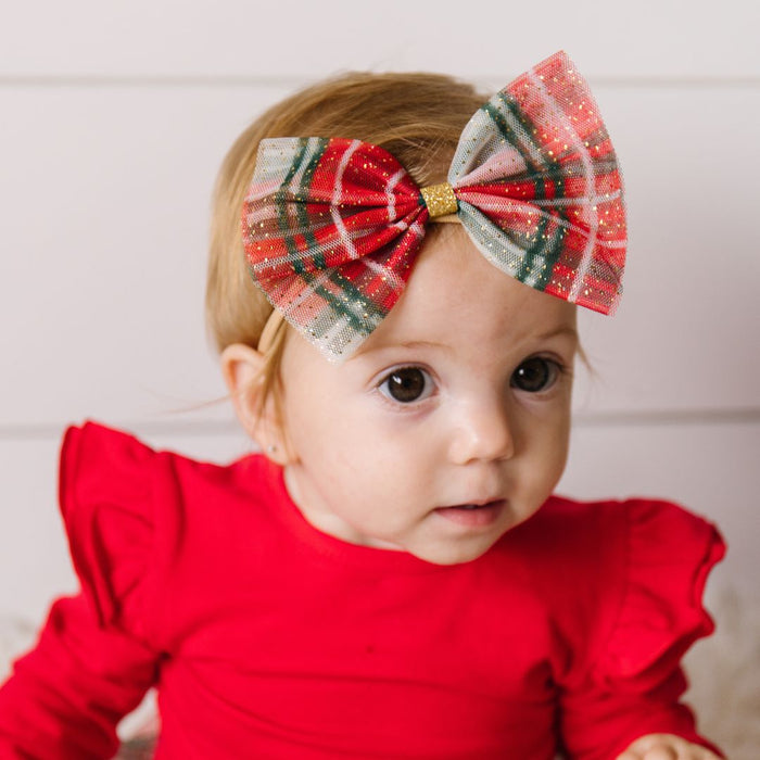 Holiday Plaid Bow