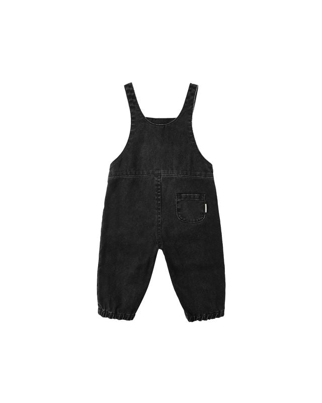 Washed Black Overalls