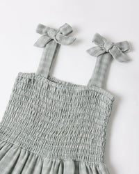 Green Gingham Taylor Dress