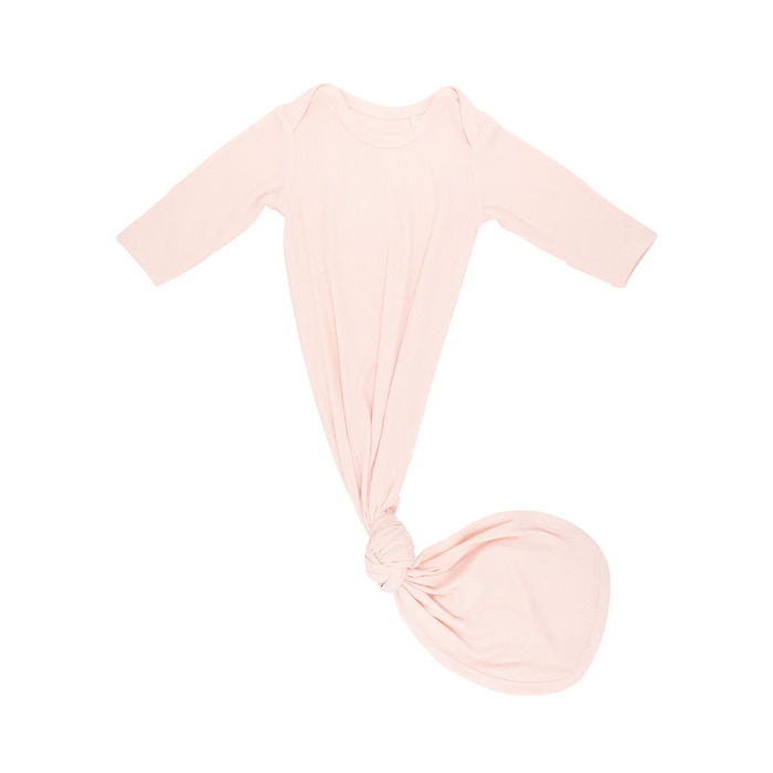 Ballet Pink Ribbed Bamboo Knot Gown