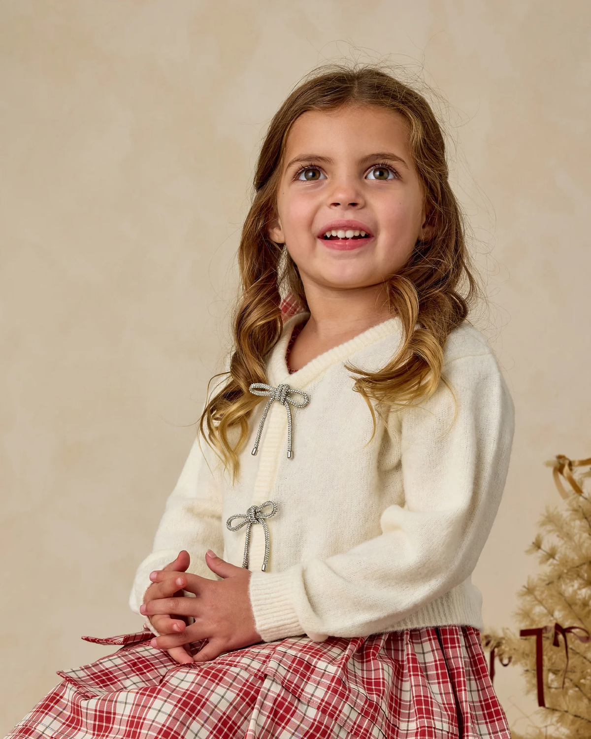 Ivory Bow Cardigan