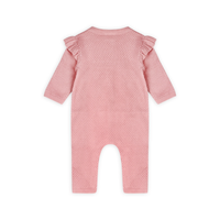 Rose Embroidered Floral Sweater Jumpsuit