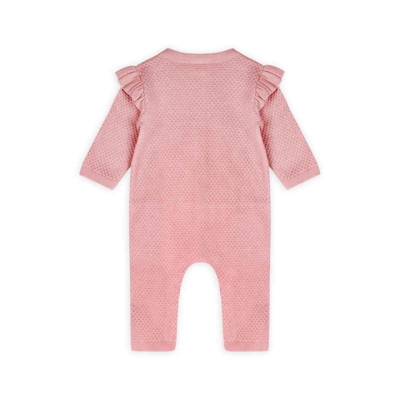 Rose Embroidered Floral Sweater Jumpsuit