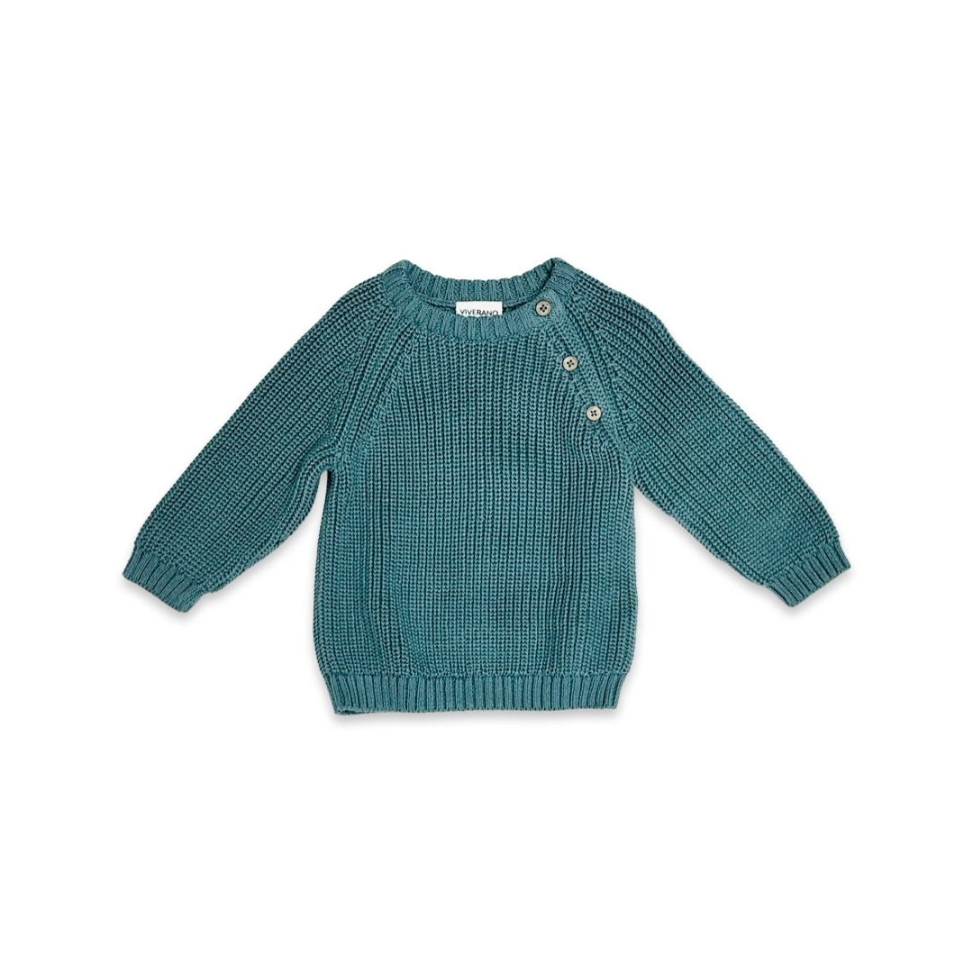 Teal Chunky Knit Sweater