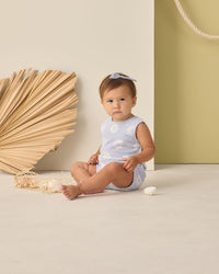 Periwinkle Daisy Cinch Playsuit