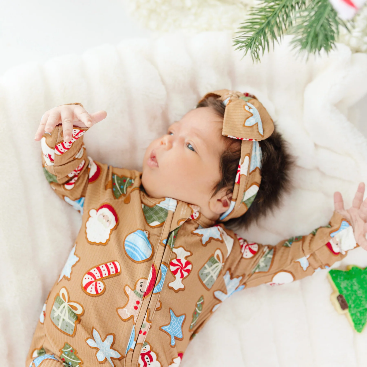 Sugar Cookies Bamboo Zip Romper