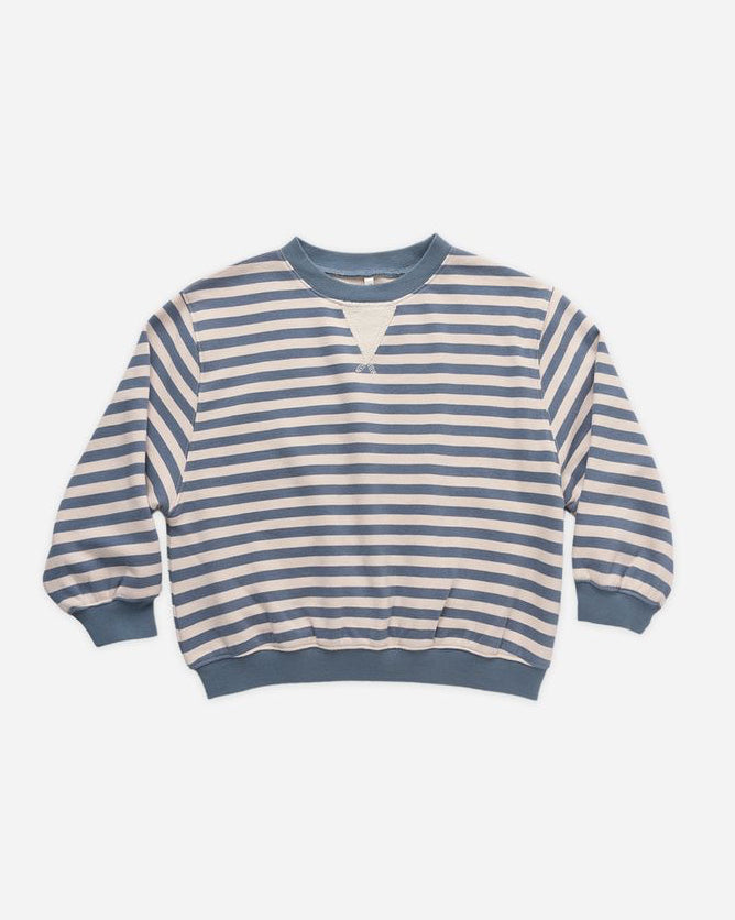 Marine Stripe Oversized Crew