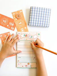 Receipt Pretend Play Notepad