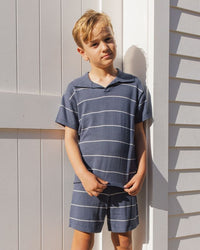 Navy Stripe Chandler Knit Short