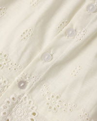 Ivory Eyelet Swing Top