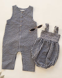 Black Check Julia Romper
