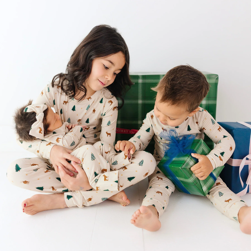 Reindeer Forest Bamboo Two-Piece Set