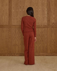 Tween Ruby Ditsy Ribbed Lounge Set