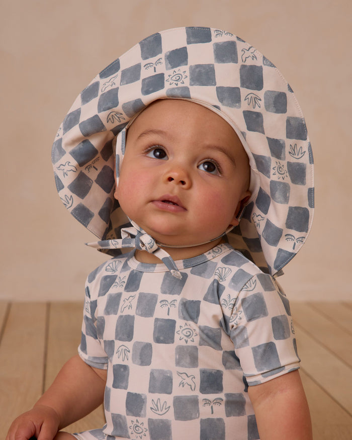 Coastal Checker Swim Hat