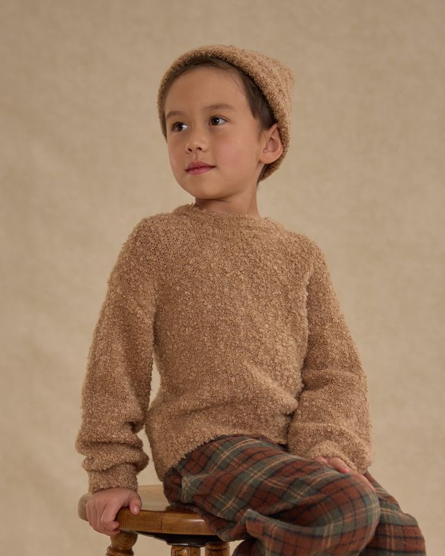 Toffee Boucle Aspen Sweater