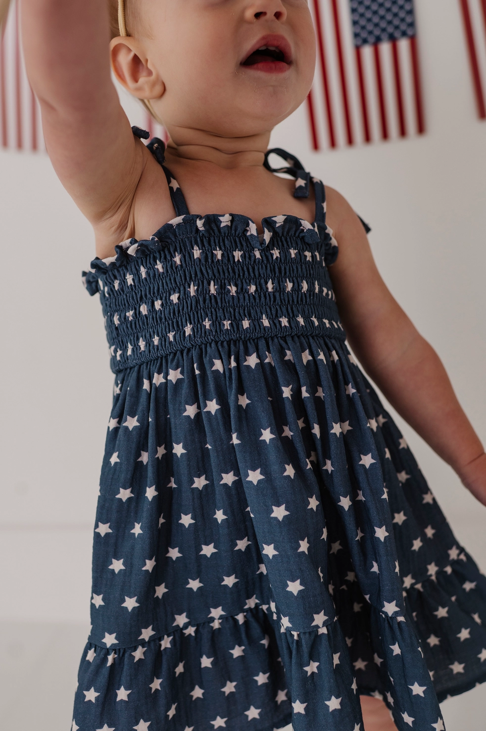 American Stars Tiered Mini Dress