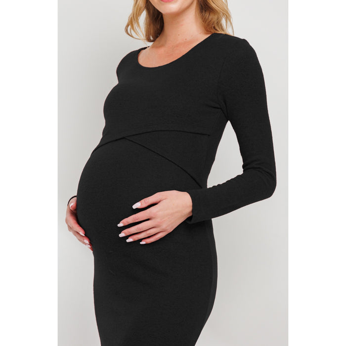 Black Meredith Nursing/Maternity Dress