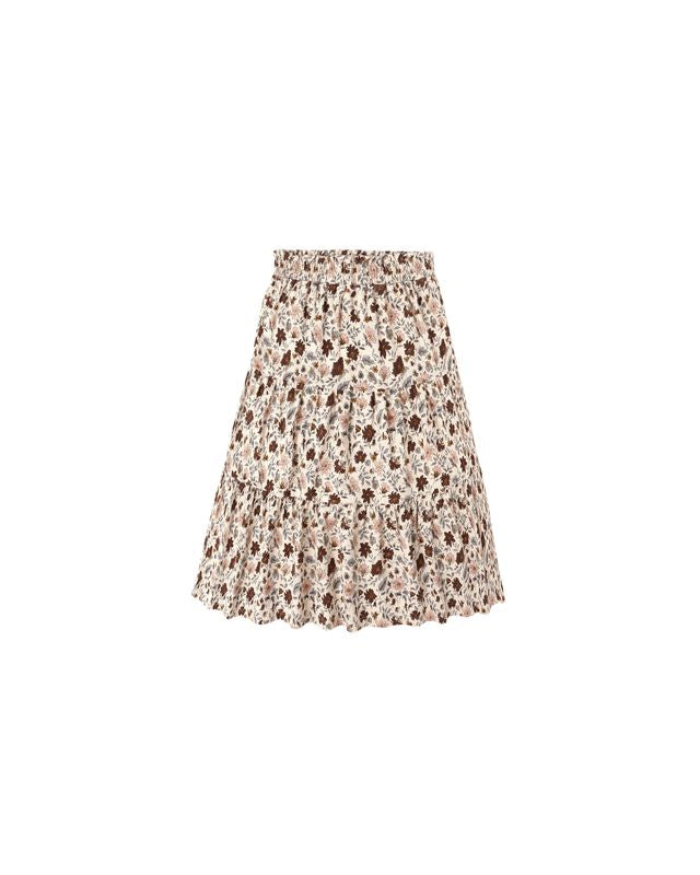 Posy Ruffle Tiered Midi Skirt