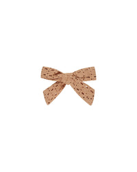 Grapefruit Eyelet Bow