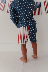 American Flag Swim Shorts