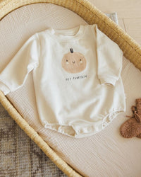 Pumpkin Crewneck Bubble Romper