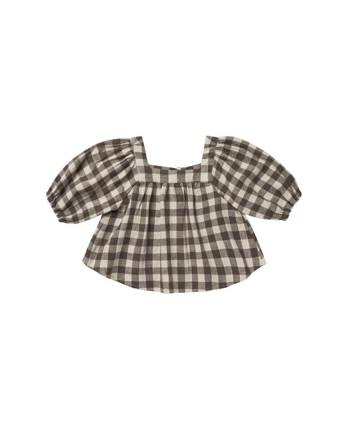 Charcoal Check Gia Blouse