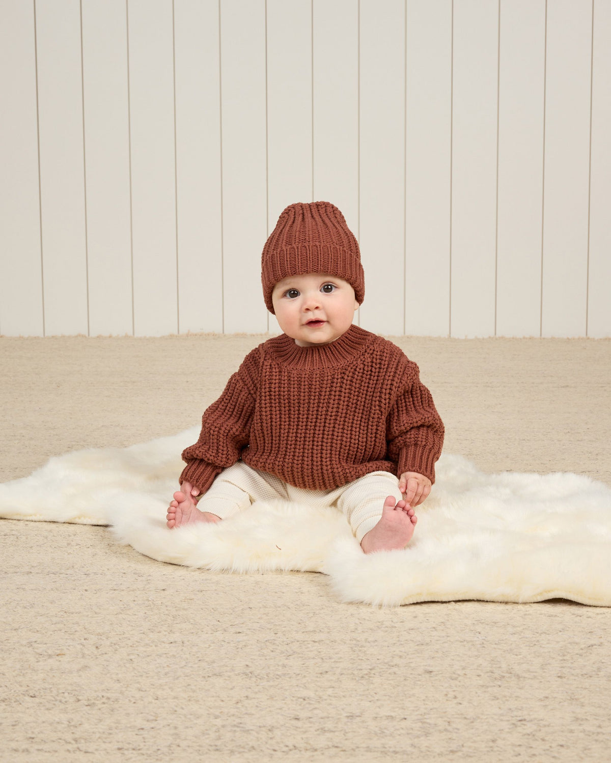 Cranberry Chunky Knit Sweater