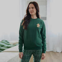 Women's Gingerbread Embroidered Pullover