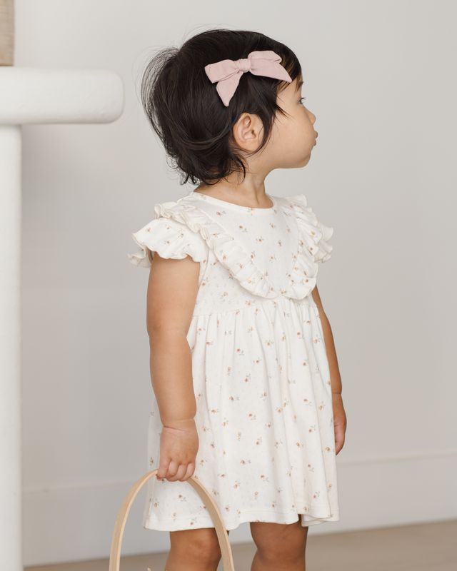 Petit Fleur Pointelle Ruffle Dress