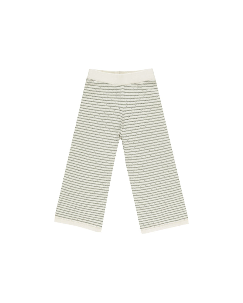 Sage Stripe Wide Leg Pant