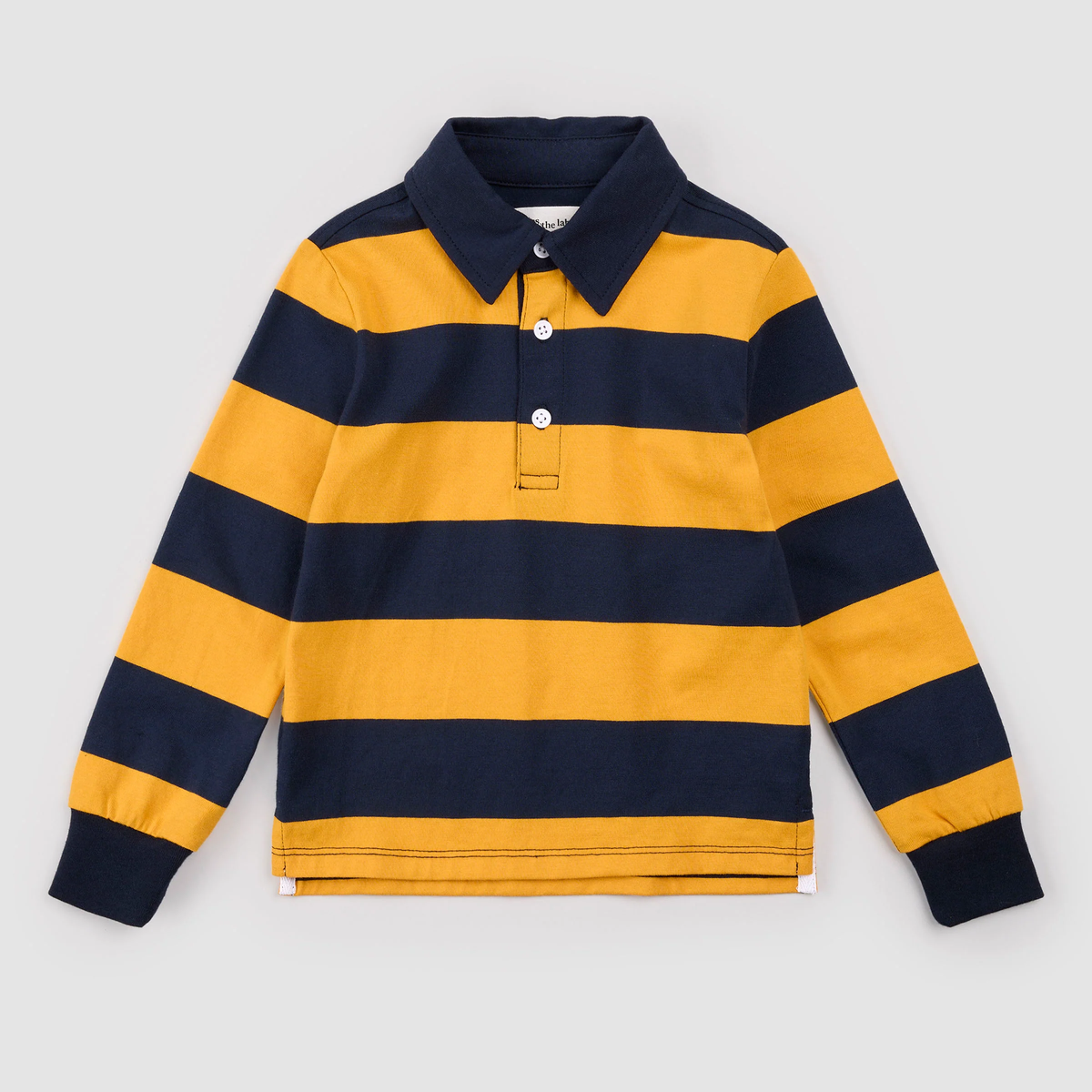 Gold + Navy Rugby Polo