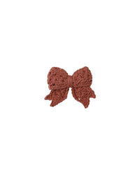 Cranberry Crochet Bow