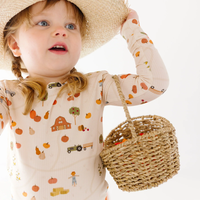 Pumpkin Patch Small Ribbed Pajama Set
