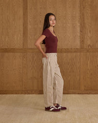 Tween Burgundy Scallop Tee