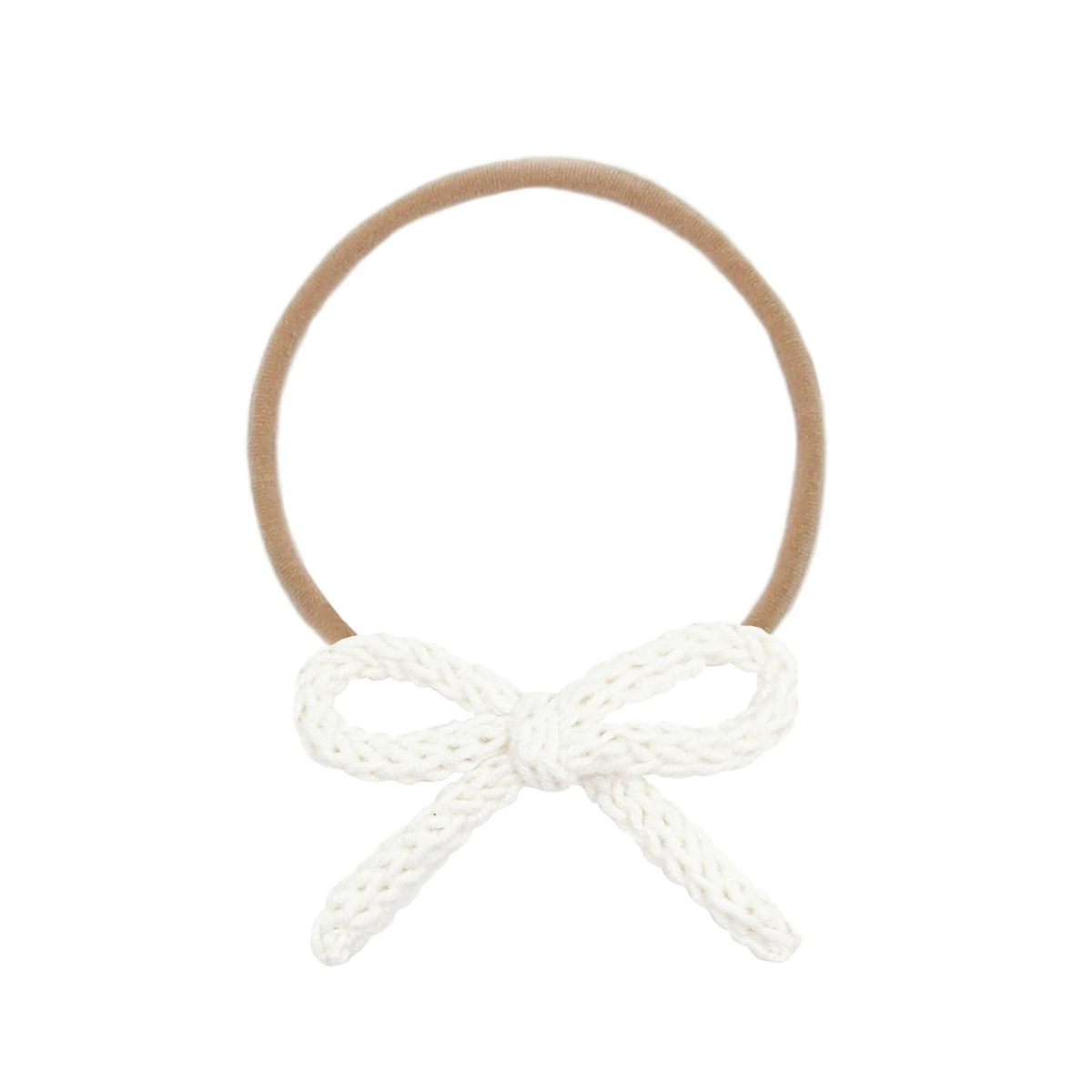 Ivory Crochet Bow Headband