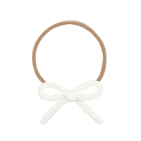 Ivory Crochet Bow Headband